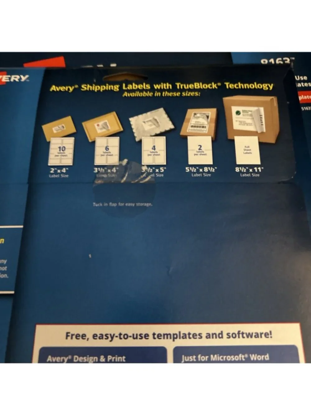 Avery® Shipping Labels with TrueBlock Technology, Inkjet, 2 x 4 New Open 22 pgs